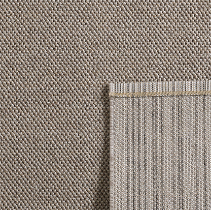 Lena 430 braun / Weichflor Teppich geflochten