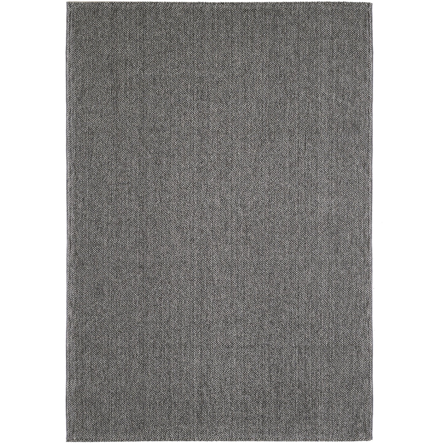Lena 430 grau / Weichflor Teppich geflochten