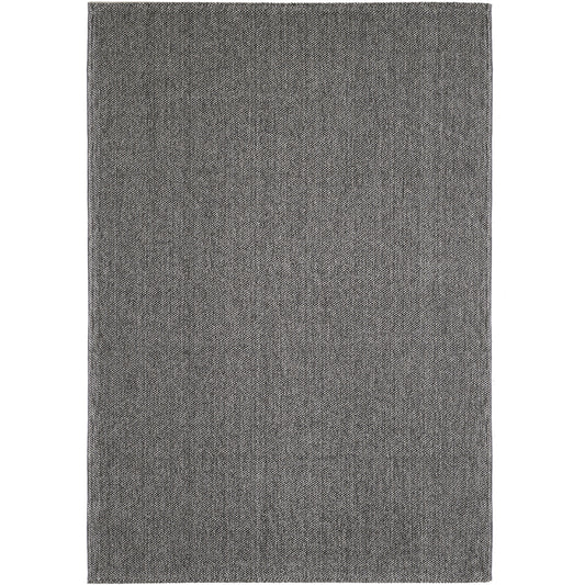 Lena 430 grau / Weichflor Teppich geflochten