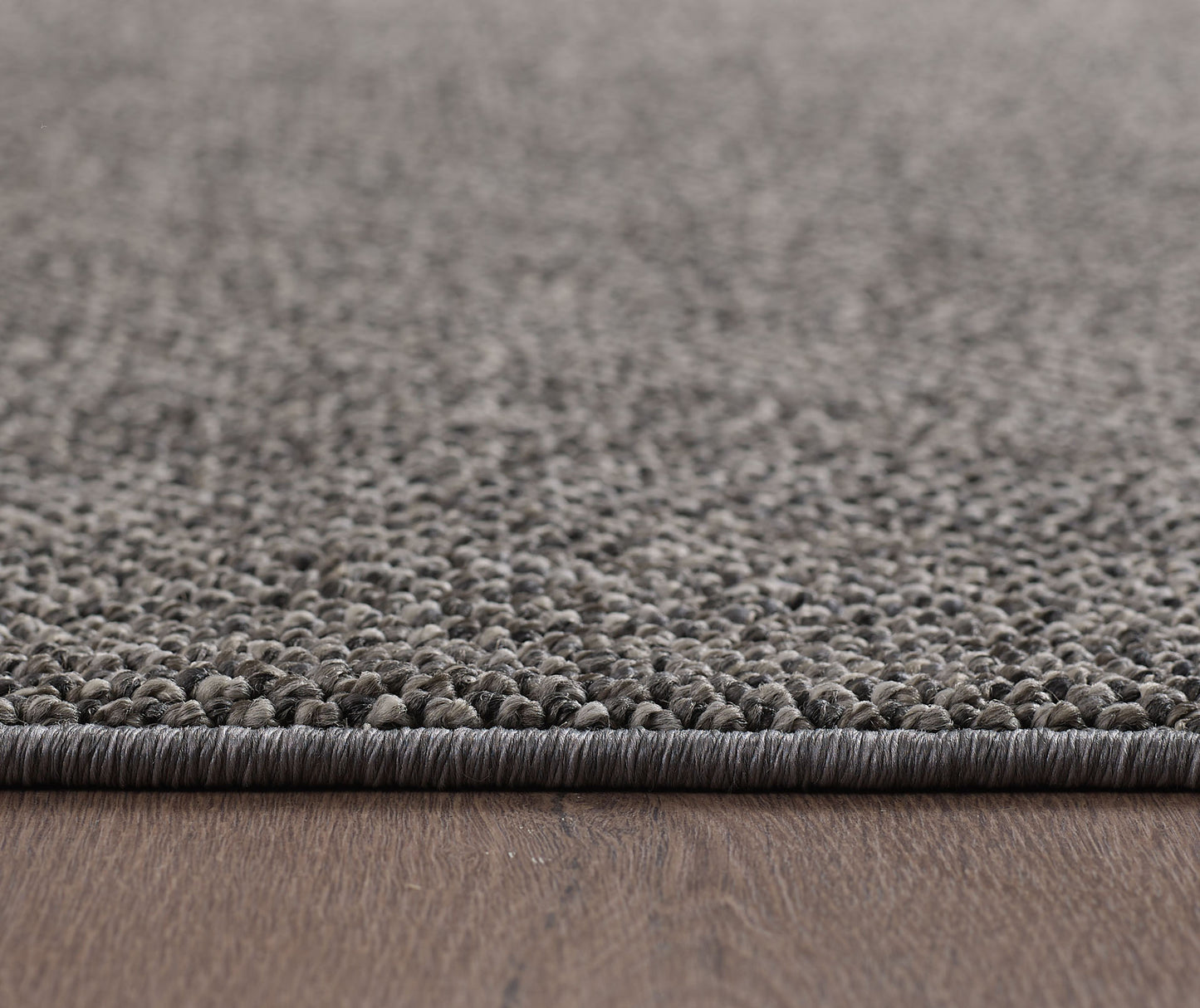 Lena 430 grau / Weichflor Teppich geflochten