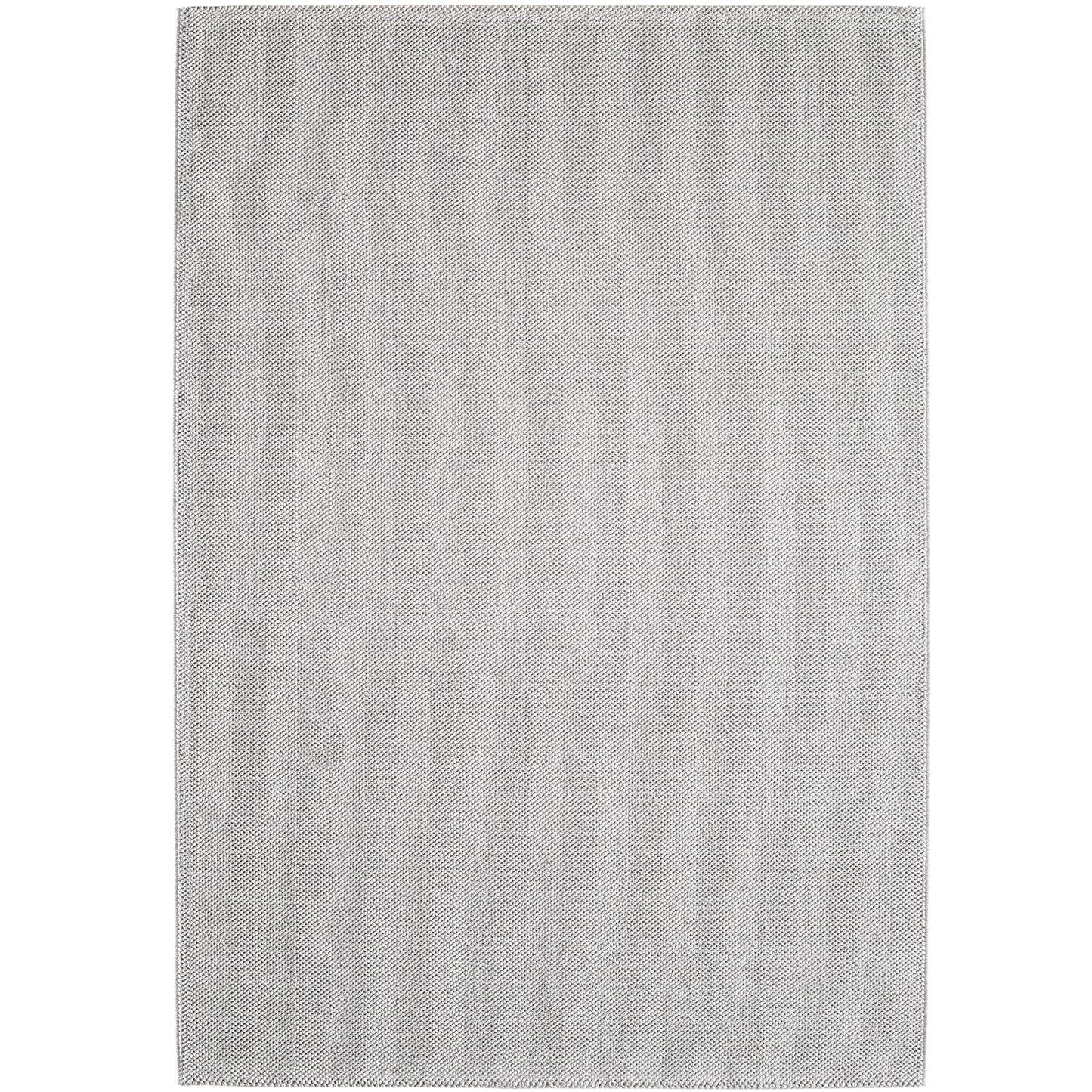 Lena 430 silber / Weichflor Teppich geflochten