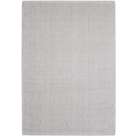 Lena 430 silber / Weichflor Teppich geflochten