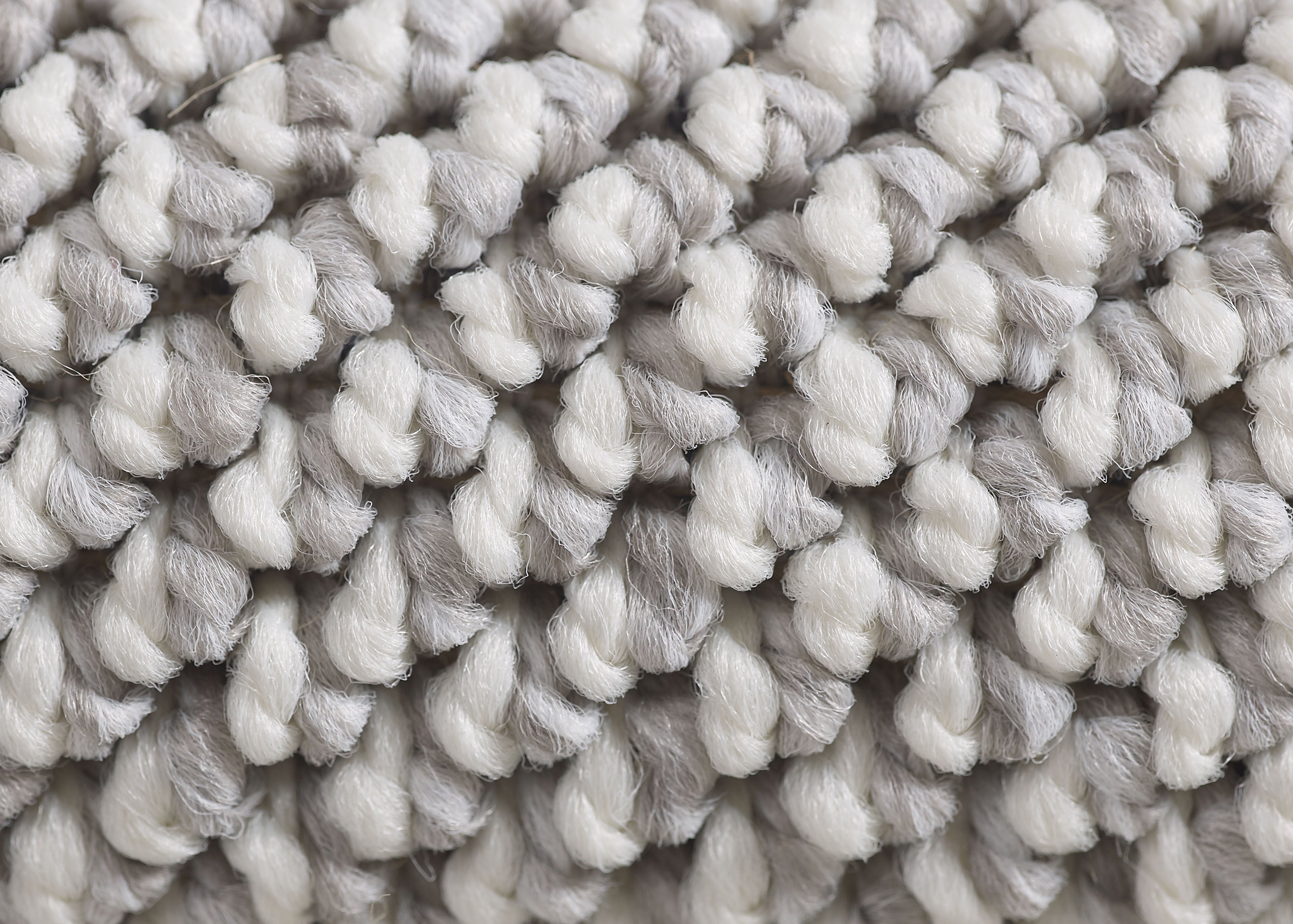 Lena 4300 hellgrau geflochtener Weichflor Teppich