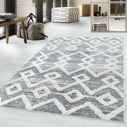Pia 4704 grau hochwertiger moderner Designer Teppich