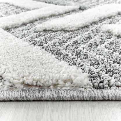 Pia 4705 grau hochwertiger moderner Designer Teppich