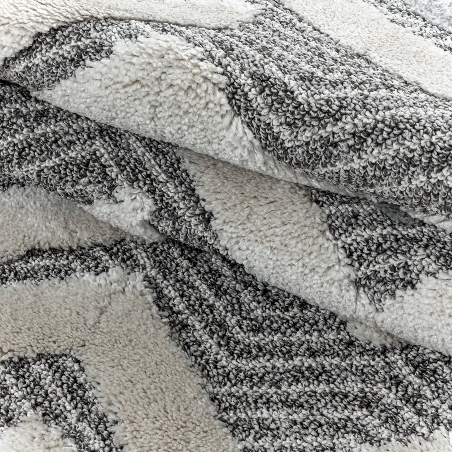 Pia 4705 grau hochwertiger moderner Designer Teppich
