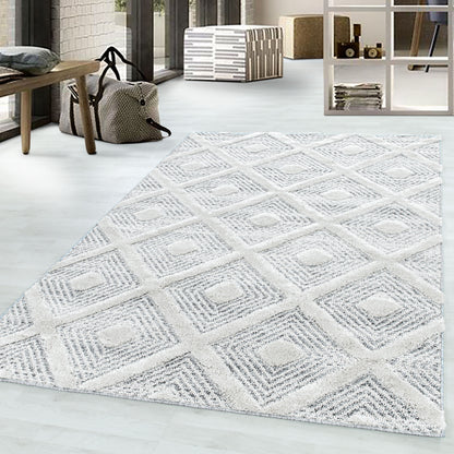 Pia 4707 grau hochwertiger moderner Designer Teppich