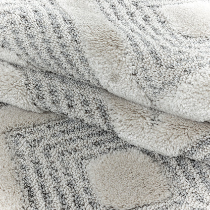 Pia 4707 grau hochwertiger moderner Designer Teppich