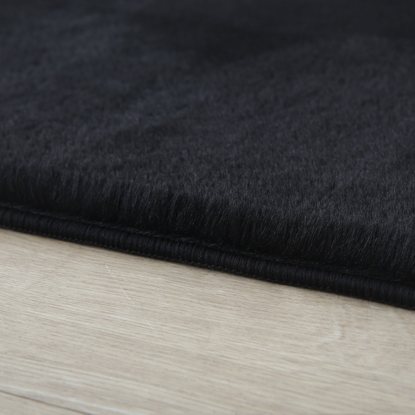 Cuddly 5100 black Plüsch Teppich einfarbig pflegeleicht