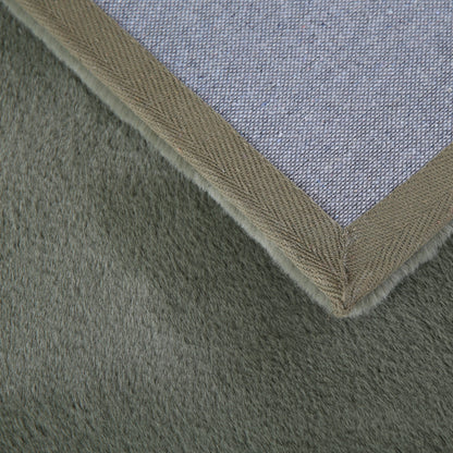 Cuddly 5100 grün Plüsch Teppich einfarbig pflegeleicht