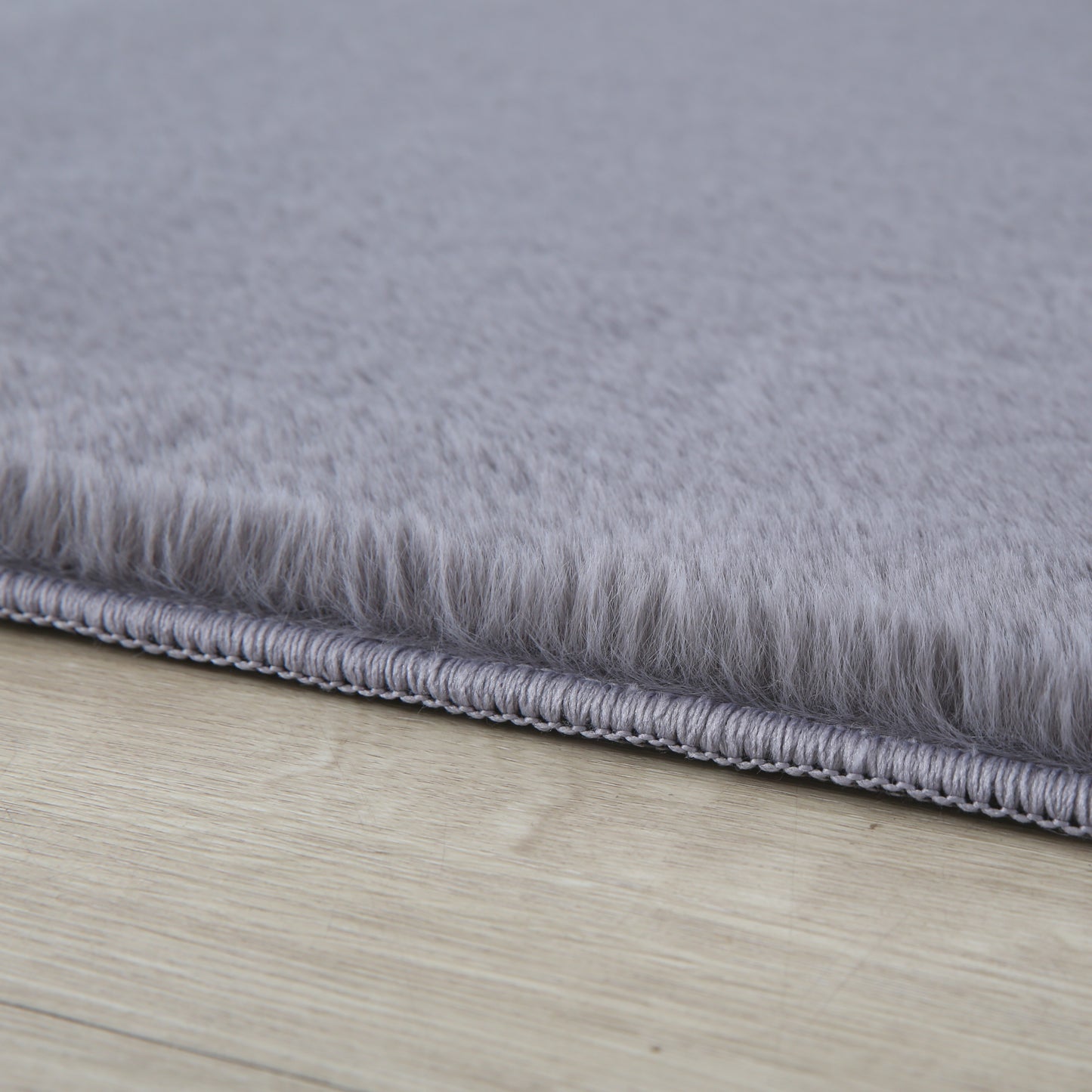 Cuddly 5100 grau Plüsch Teppich einfarbig pflegeleicht