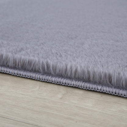 Cuddly 5100 grau Plüsch Teppich einfarbig pflegeleicht