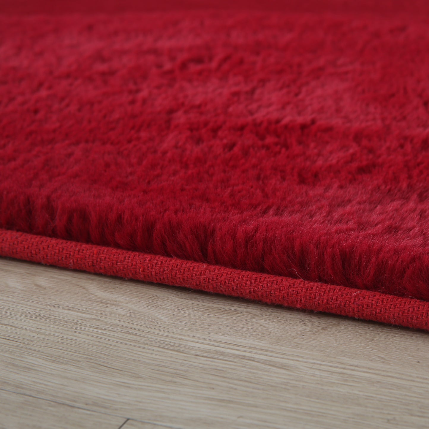 Cuddly 5100 rot Plüsch Teppich einfarbig pflegeleicht
