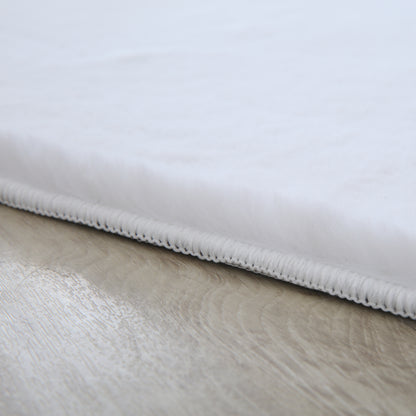 Cuddly 5100 weiß Plüsch Teppich einfarbig pflegeleicht