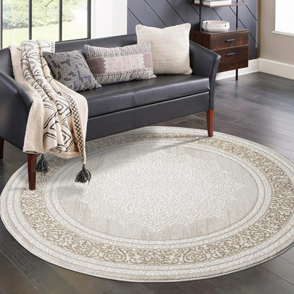 Art 209 creme klassicher Designer Teppich