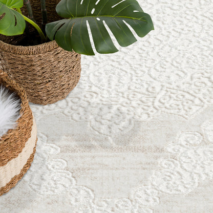 Art 209 creme klassicher Designer Teppich
