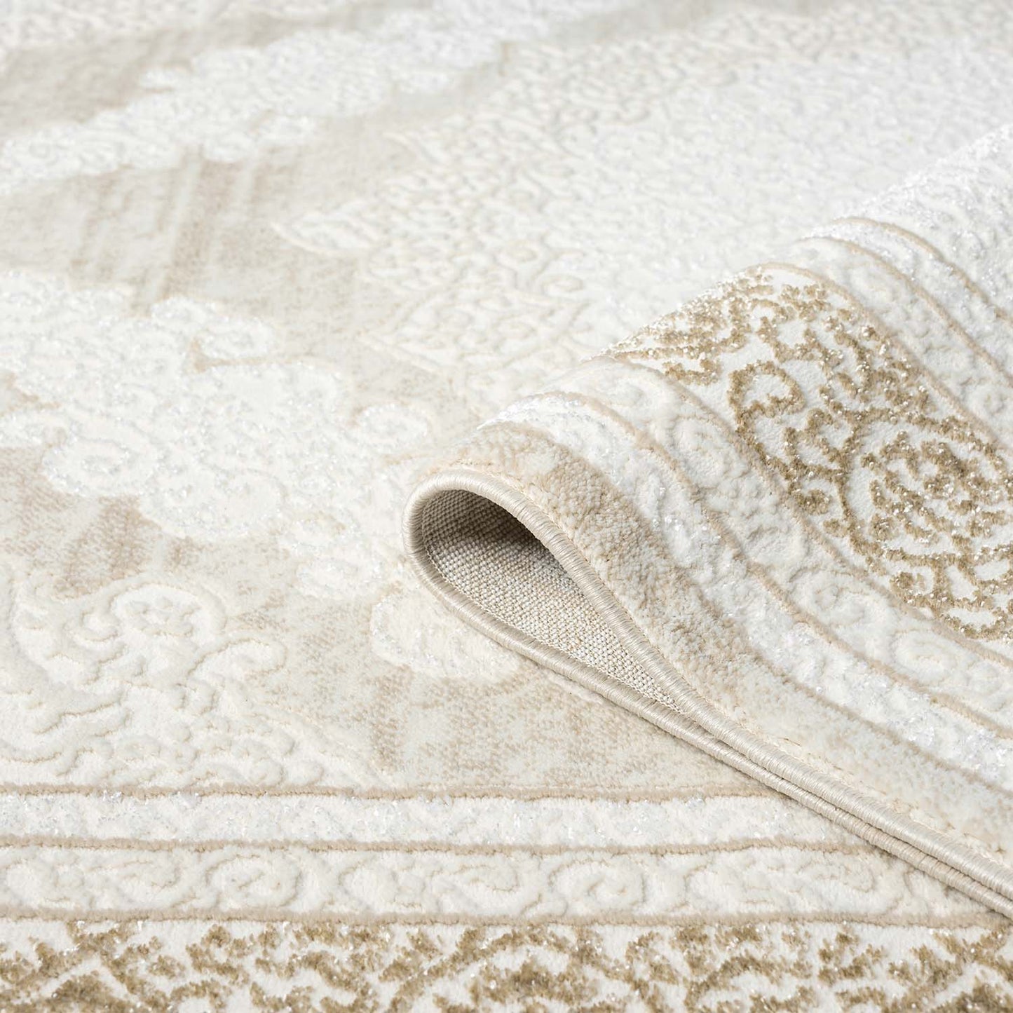 Art 209 creme klassicher Designer Teppich
