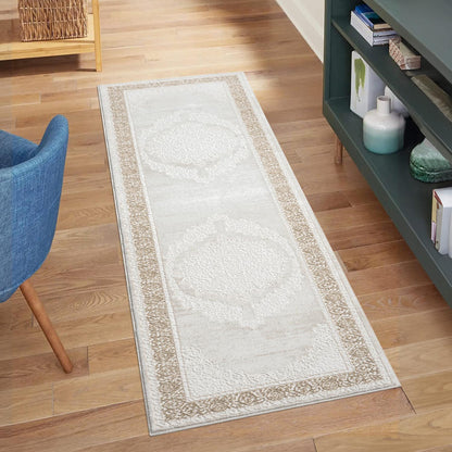Art 209 creme klassicher Designer Teppich