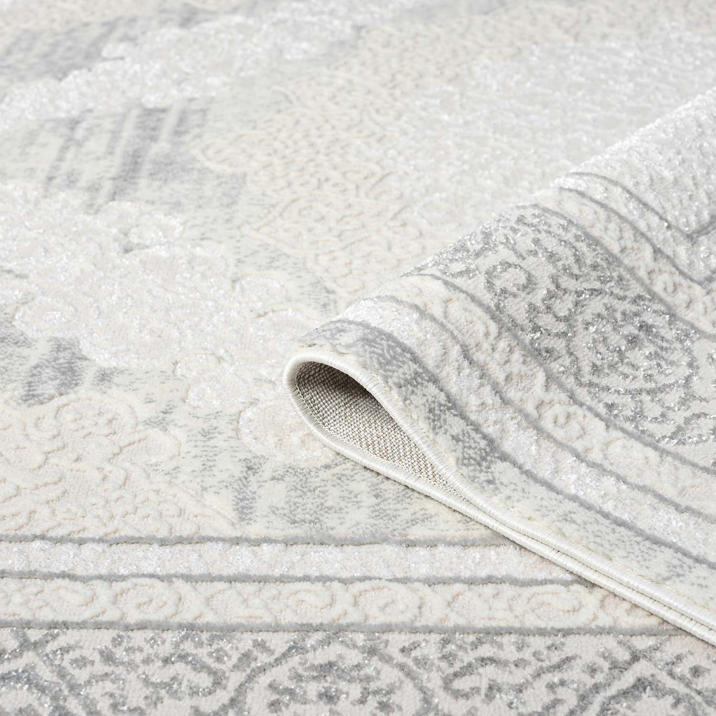 Art 209 grau klassicher Designer Teppich
