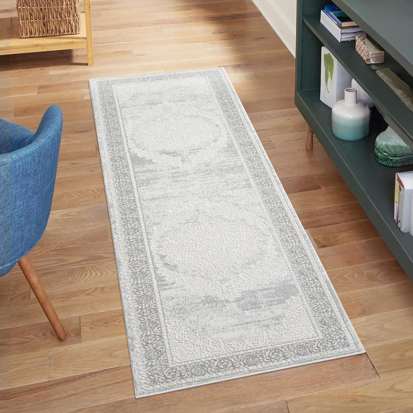 Art 209 grau klassicher Designer Teppich