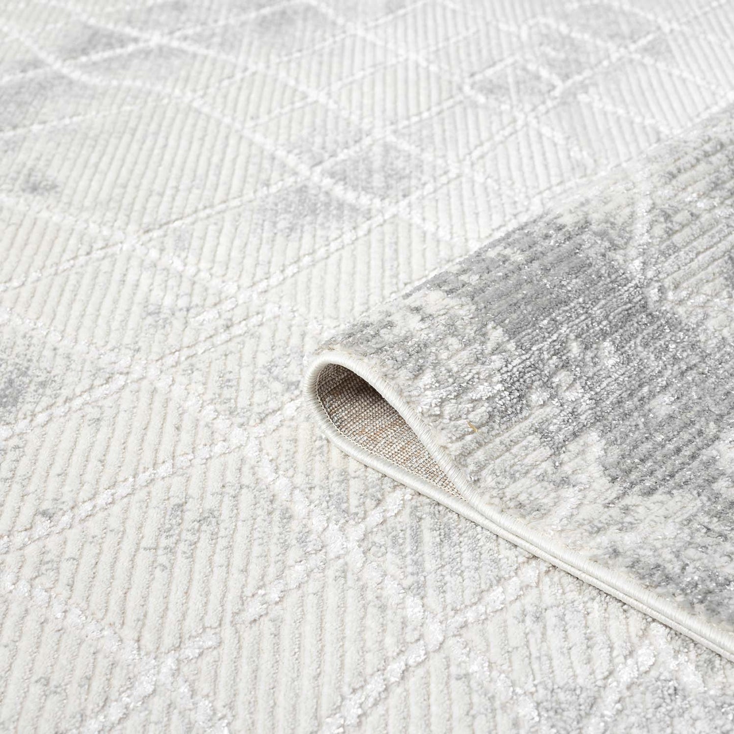 Art 215 grau klassicher Designer Teppich