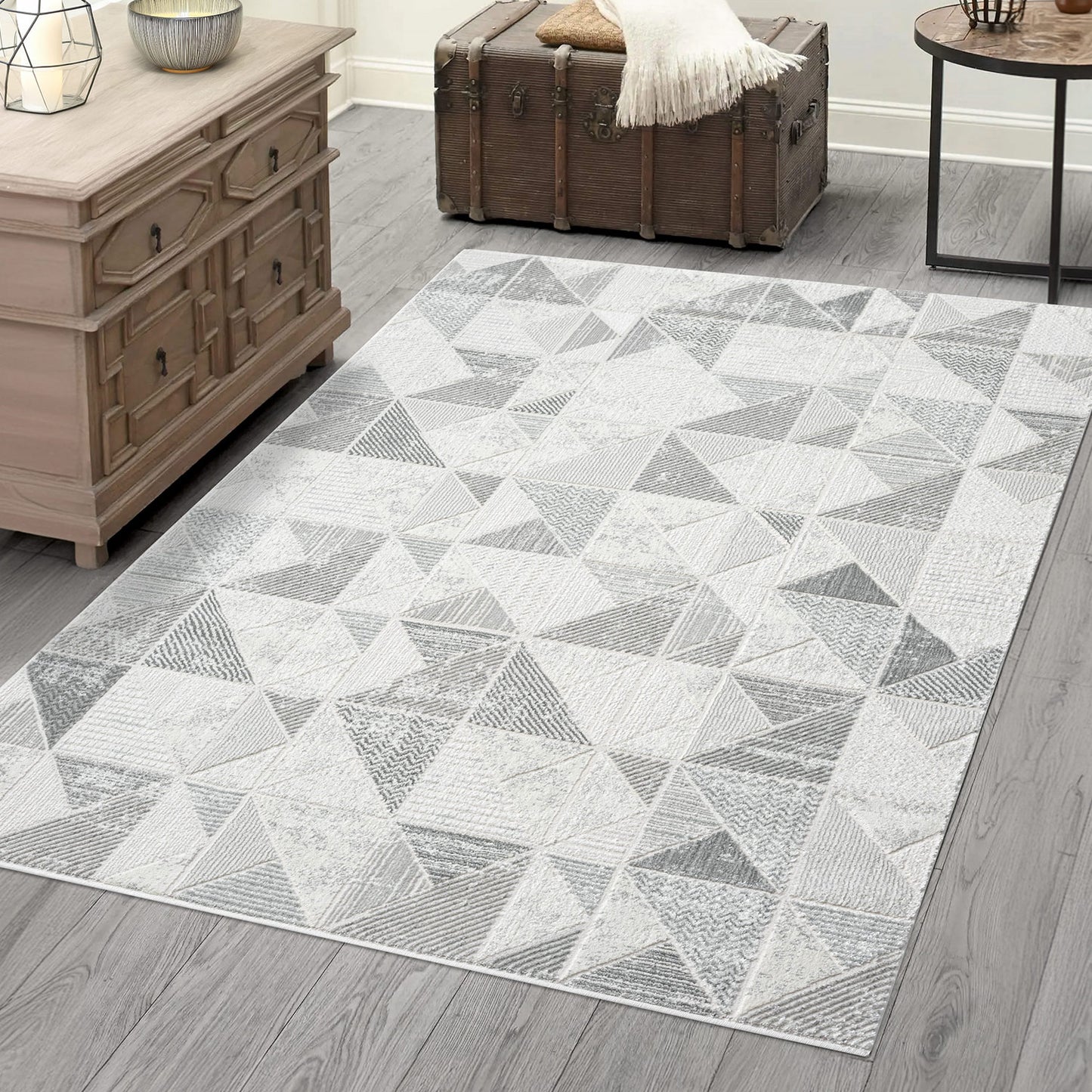 Art 231 grau klassicher Designer Teppich