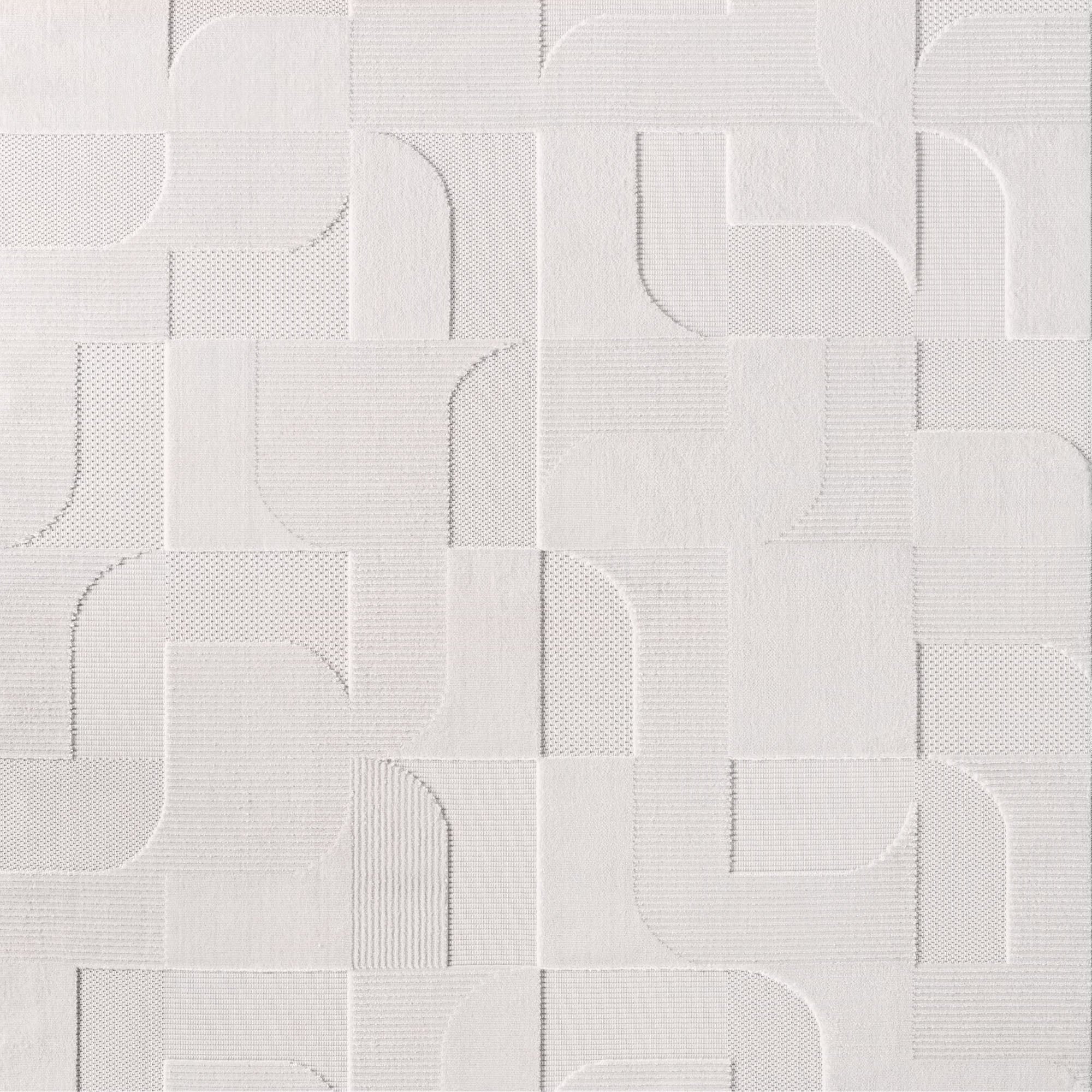 Desi 1651 creme Moderner Designer Teppich mit Hoch-Tief Strukturen