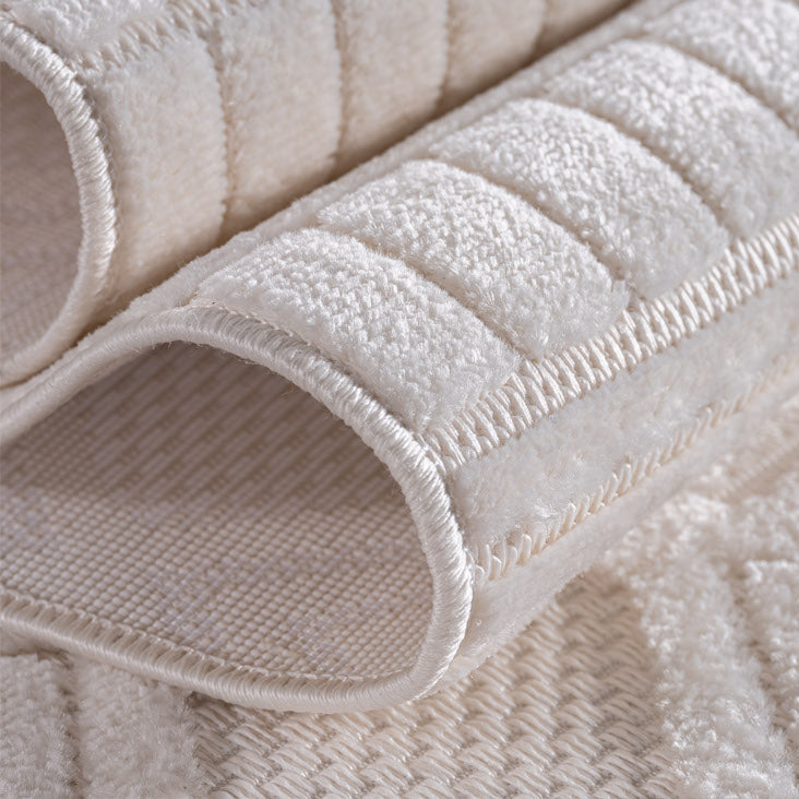 Desi 1652 creme Moderner Designer Teppich mit Hoch-Tief Strukturen