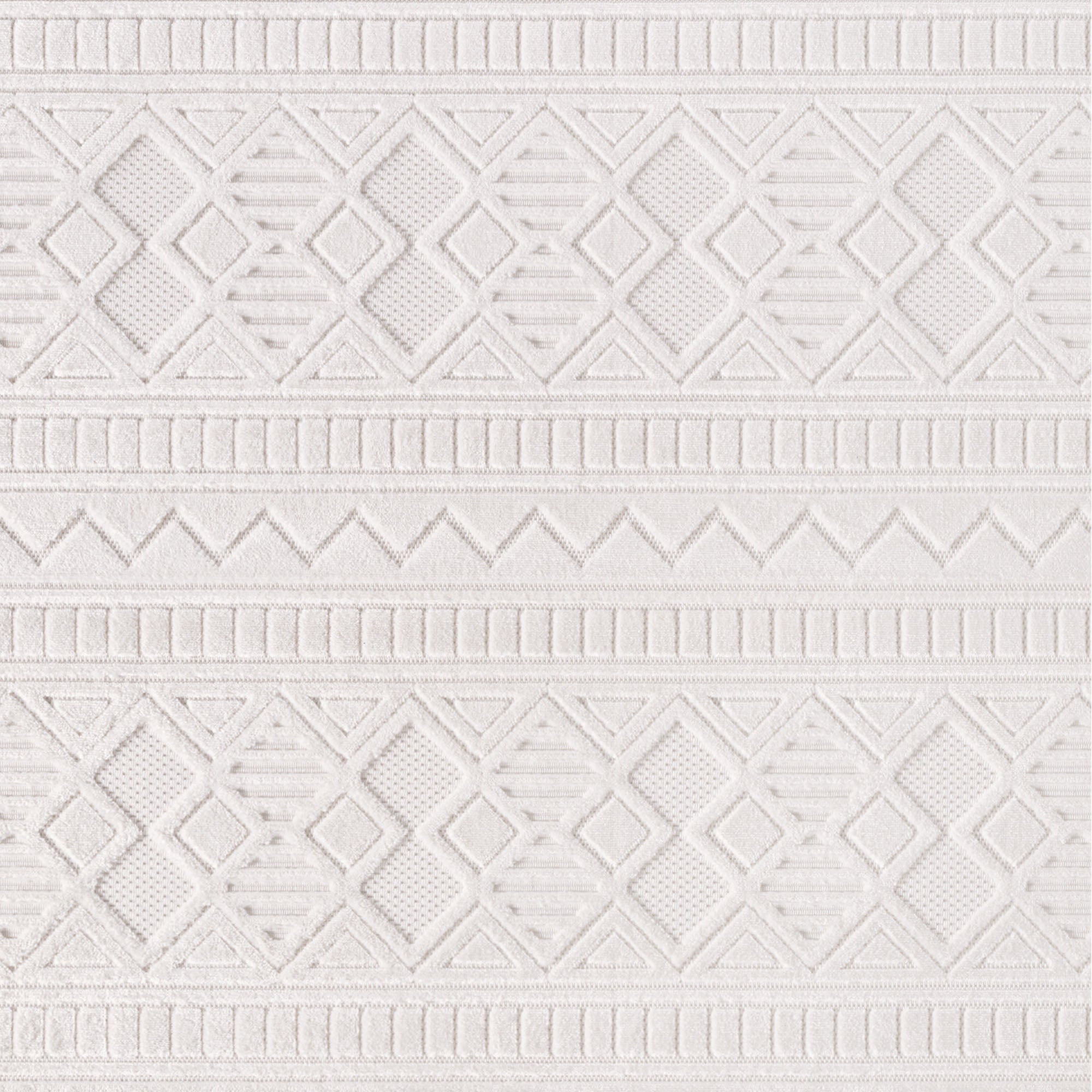 Desi 1652 creme Moderner Designer Teppich mit Hoch-Tief Strukturen