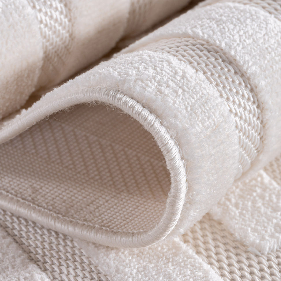 Desi 1653 creme Moderner Designer Teppich mit Hoch-Tief Strukturen