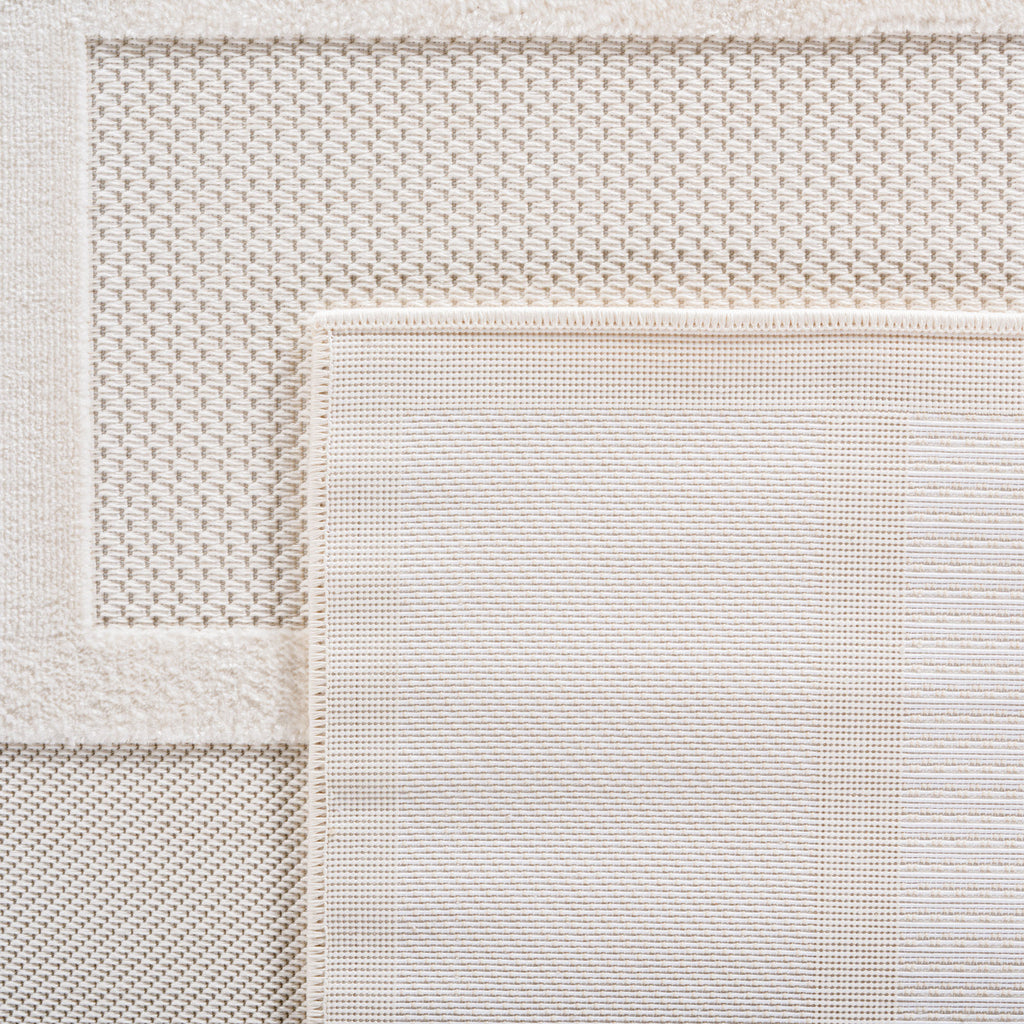 Desi 1657 creme Moderner Designer Teppich mit Hoch-Tief Strukturen