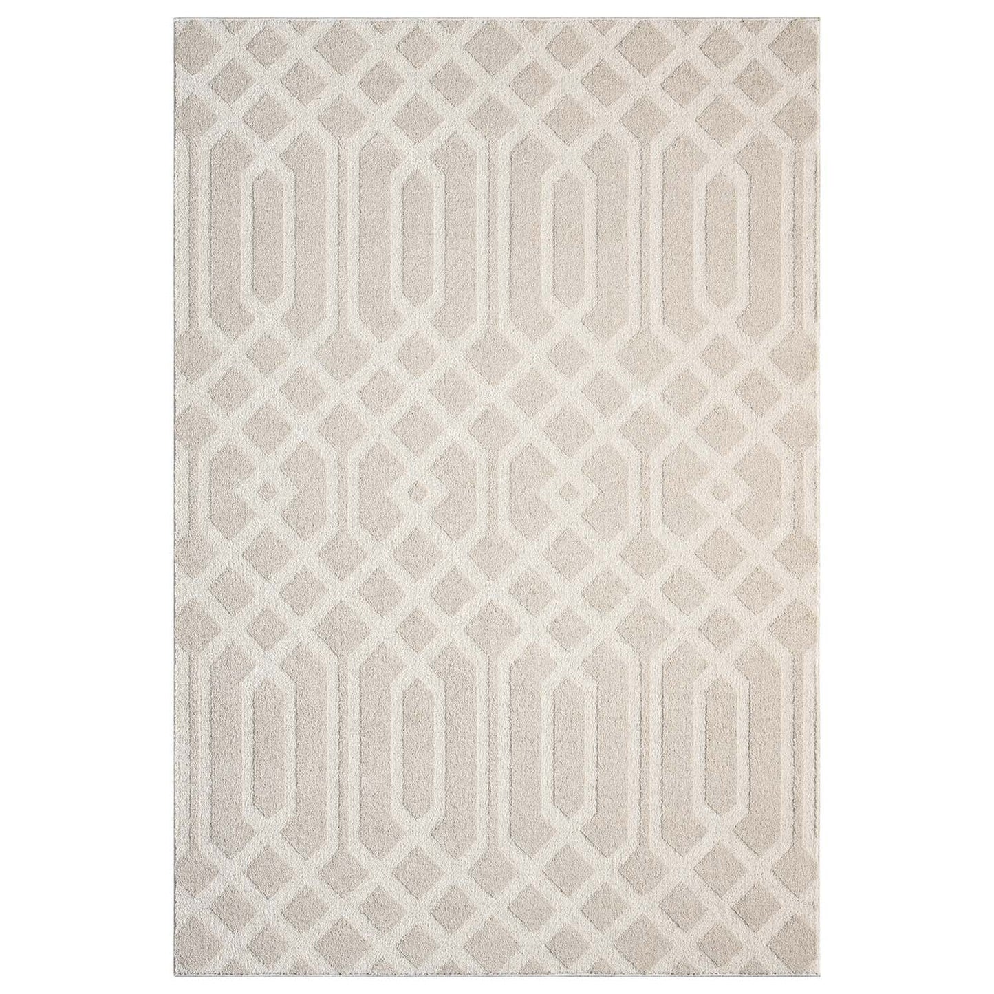 Fendi 138 beige Moderner Designer Teppich