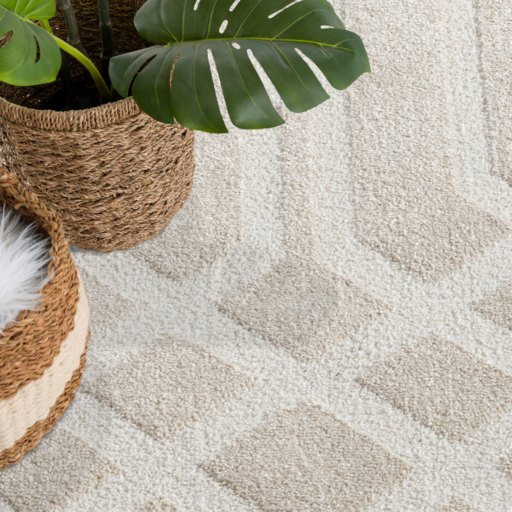 Maya 138 beige Moderner Designer Teppich