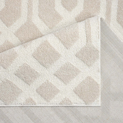 Fendi 138 beige Moderner Designer Teppich