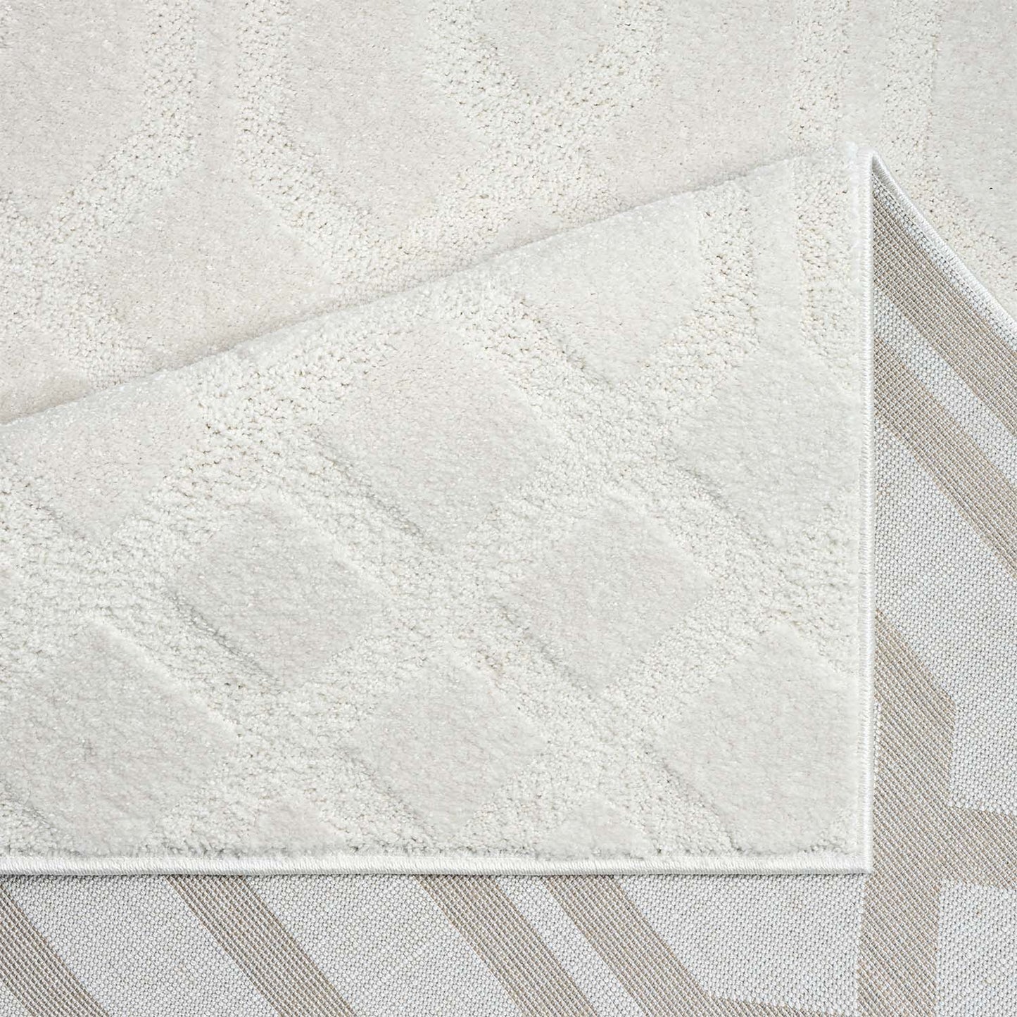 Fendi 138 creme Moderner Designer Teppich