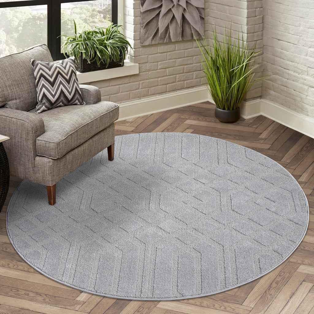 Maya 138 grau Moderner Designer Teppich