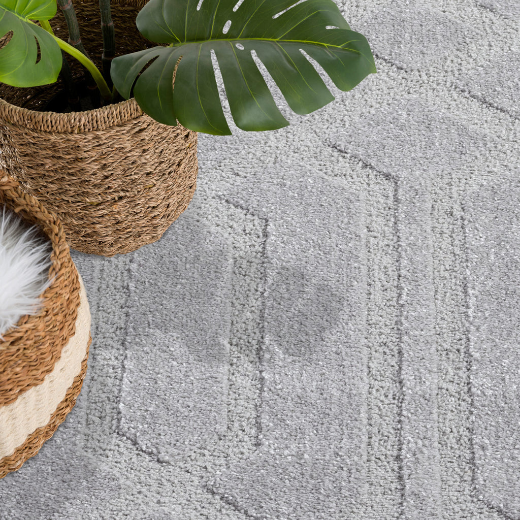 Maya 138 grau Moderner Designer Teppich