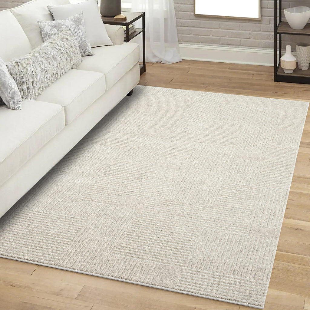 Maya 177 beige Moderner Designer Teppich