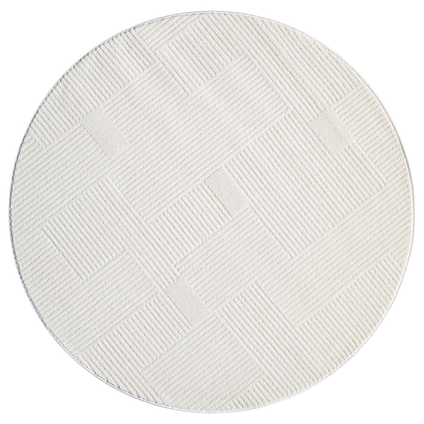 Fendi 177 creme Moderner Designer Teppich