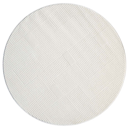 Fendi 177 creme Moderner Designer Teppich