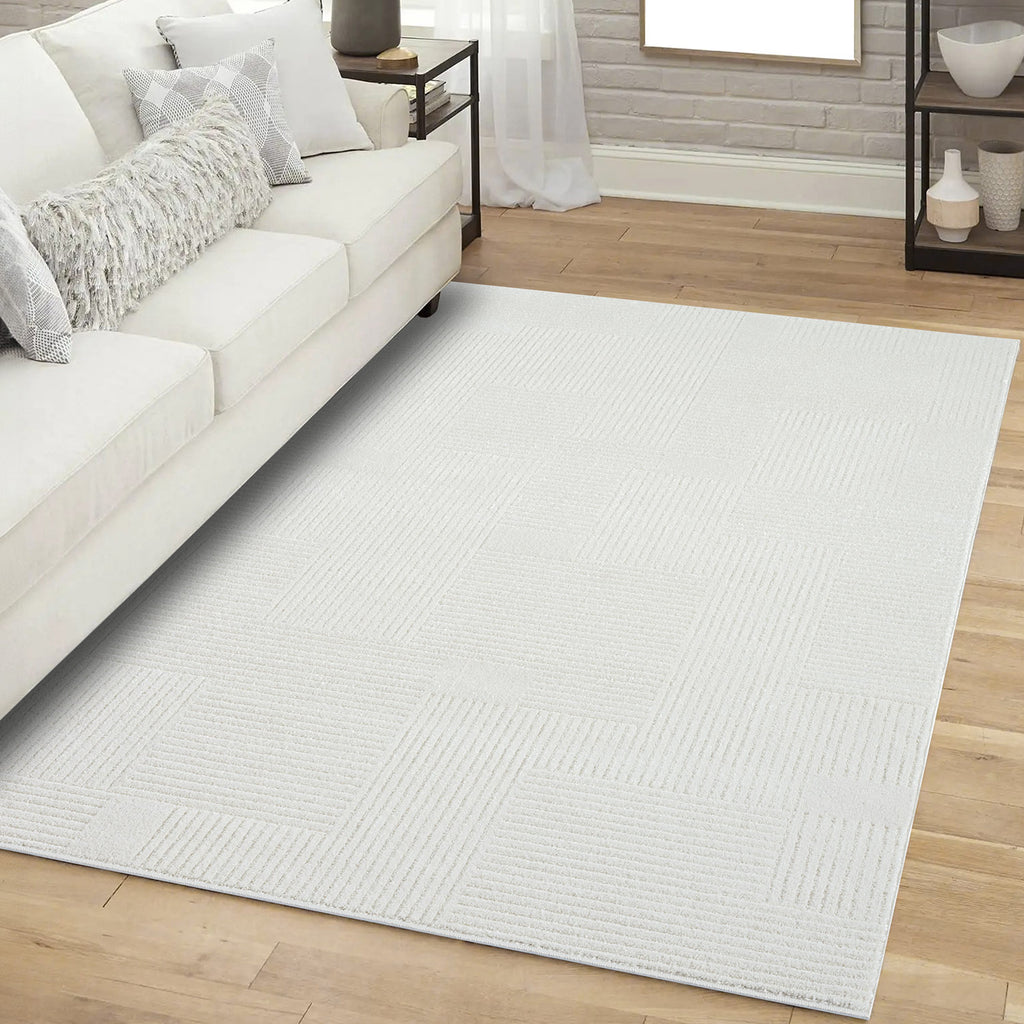 Maya 177 creme Moderner Designer Teppich