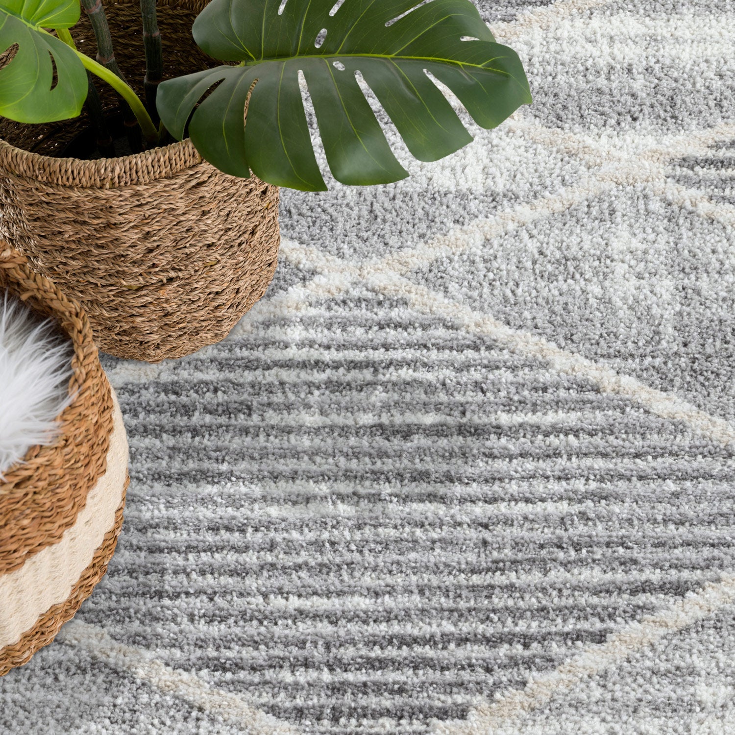 Maya 178 grau Moderner Designer Teppich