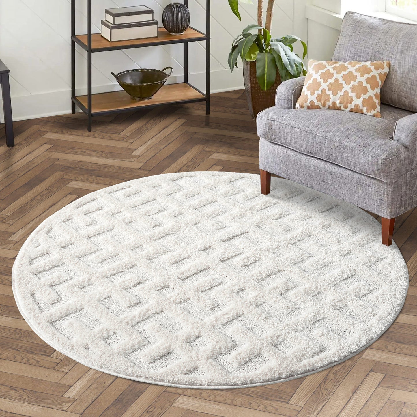 Fortino 737 creme Landhaus-, Boho & Skandi Stil Teppich
