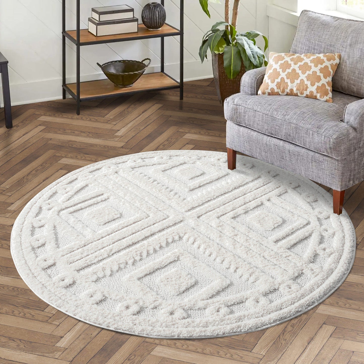 Fortino 777 creme Landhaus-, Boho & Skandi Stil Teppich