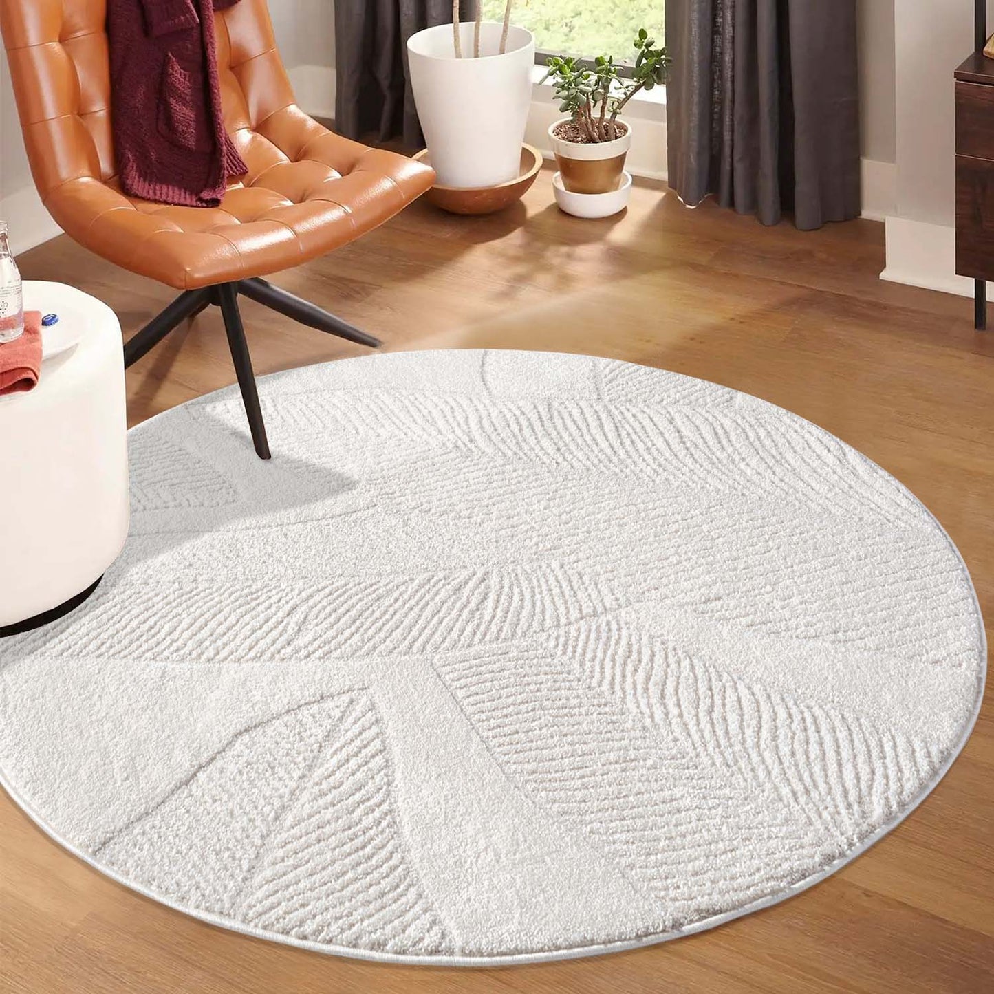 Lara 0629 creme Moderner Designer Teppich