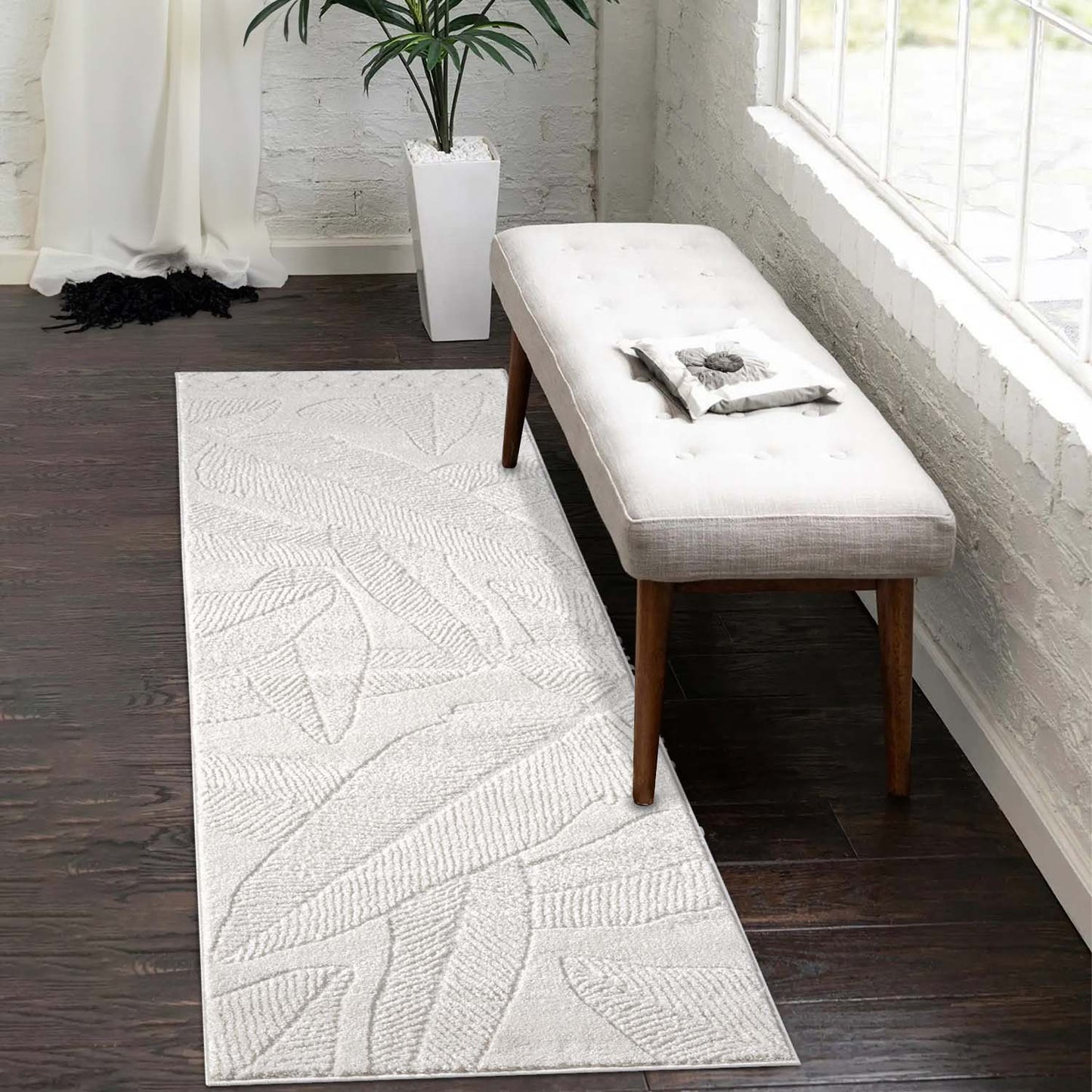 Lara 0629 creme Moderner Designer Teppich