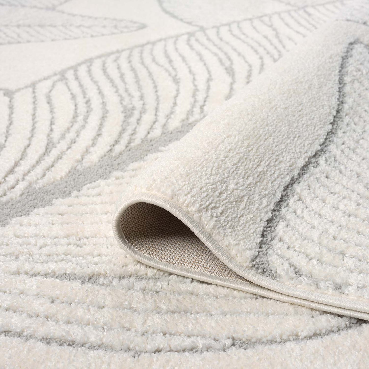 Lara 0629 grau Moderner Designer Teppich