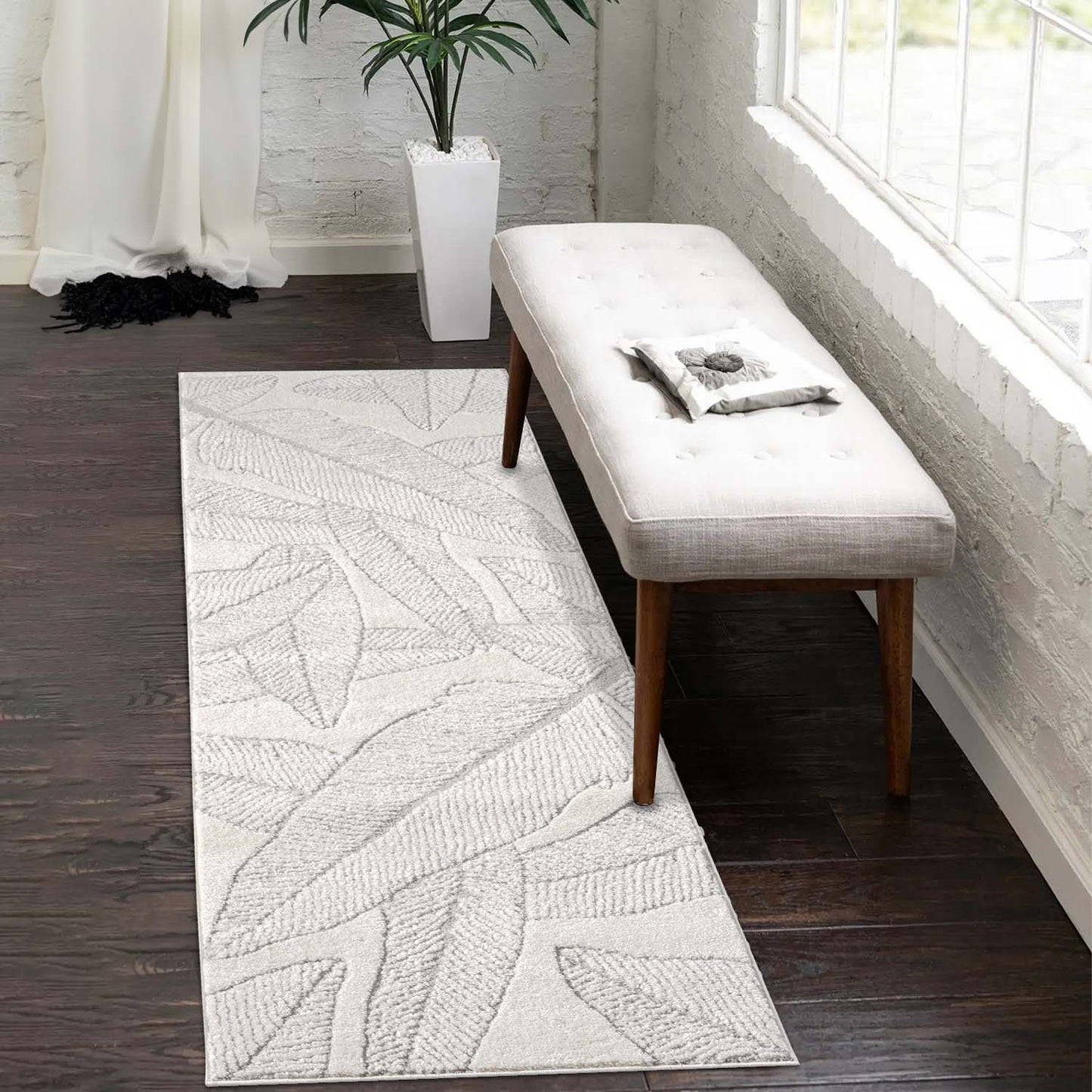 Lara 0629 grau Moderner Designer Teppich