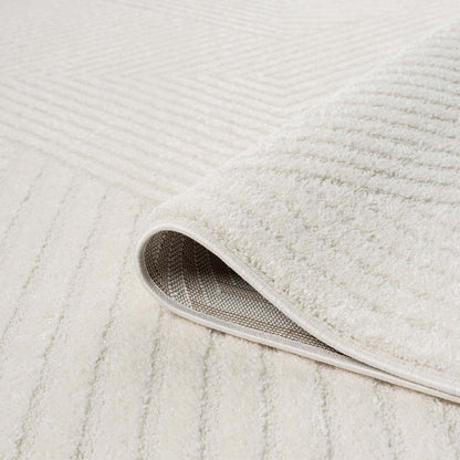 Lara 0632 creme Moderner Designer Teppich