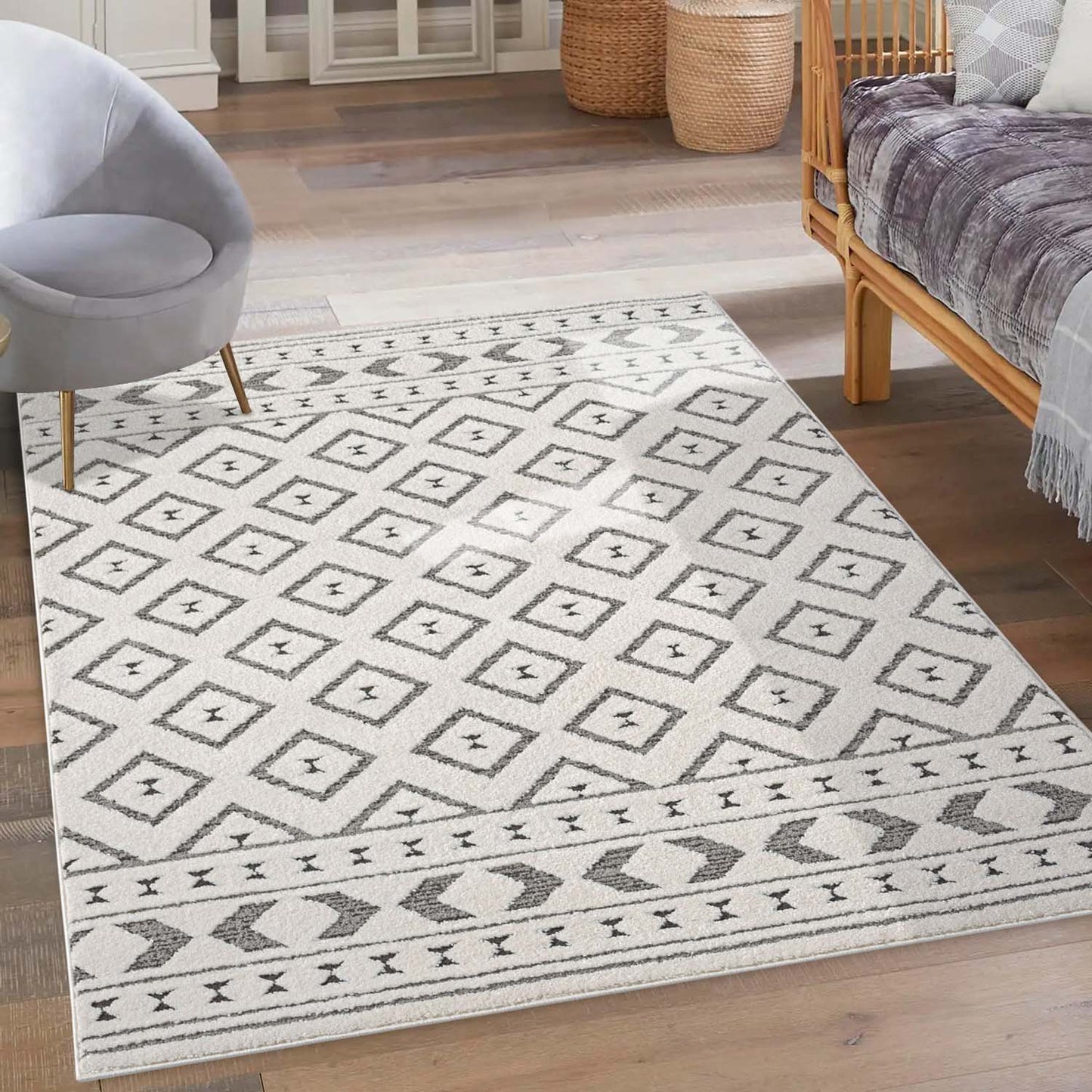 Lara 9999 grau Moderner Designer Teppich